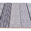 Decorative Garden Tiles With Gray And White Patterns For Outdoor Paths 3d model