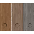 Natural Stone Wood Texture Decorative Panels With Three Color Tones And Spheres