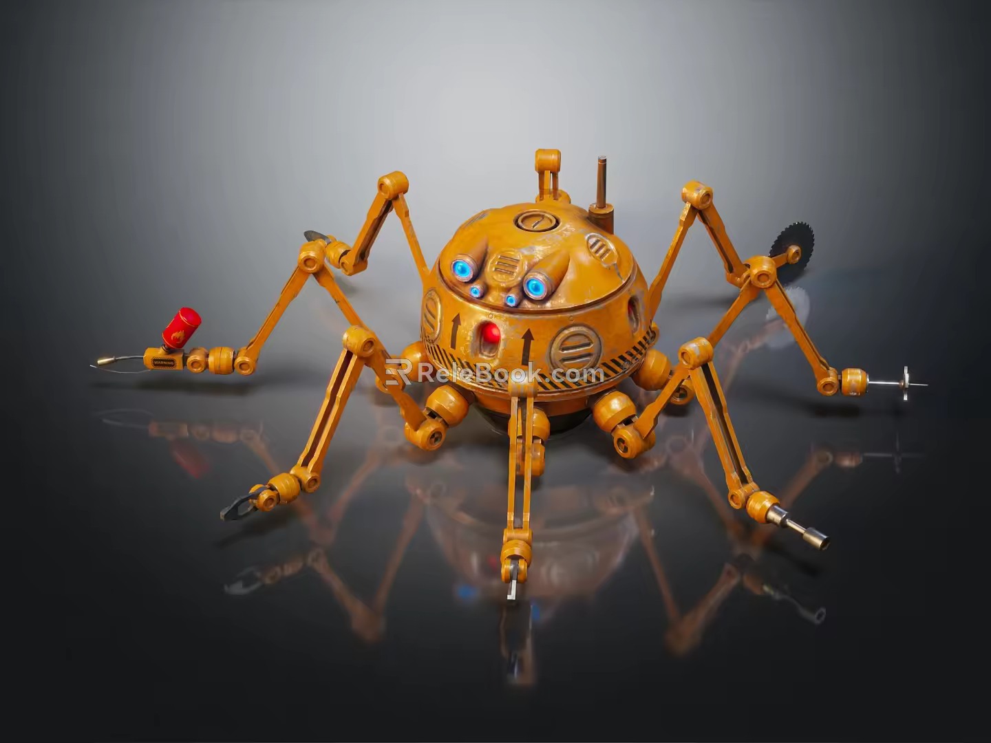 Industrial LOFT Robot Mechanical Monster Machine Dinosaur Mechanical Spider 3d model
