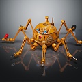 Industrial LOFT Robot Mechanical Monster Machine Dinosaur Mechanical Spider 3d model