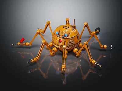 Industrial LOFT Robot Mechanical Monster Machine Dinosaur Mechanical Spider 3d model