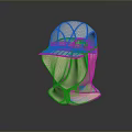 Beige Protective Hood With Transparent Face Shield For Daily Living Supplies