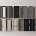 Modern Hinged Doors In Various Designs With Glass Panels And Neutral Colors For Home Interior