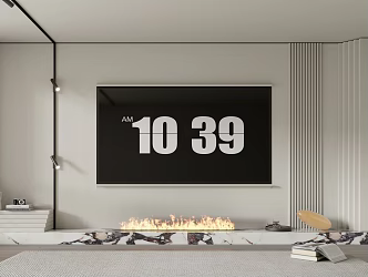 Modern TV background wall TV wall 3d model