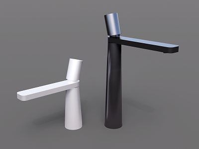 Modern faucet countertop faucet minimalist faucet 3d model