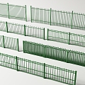 Modern guardrail fence fence fence fence fence fence fence fence fence 3d model