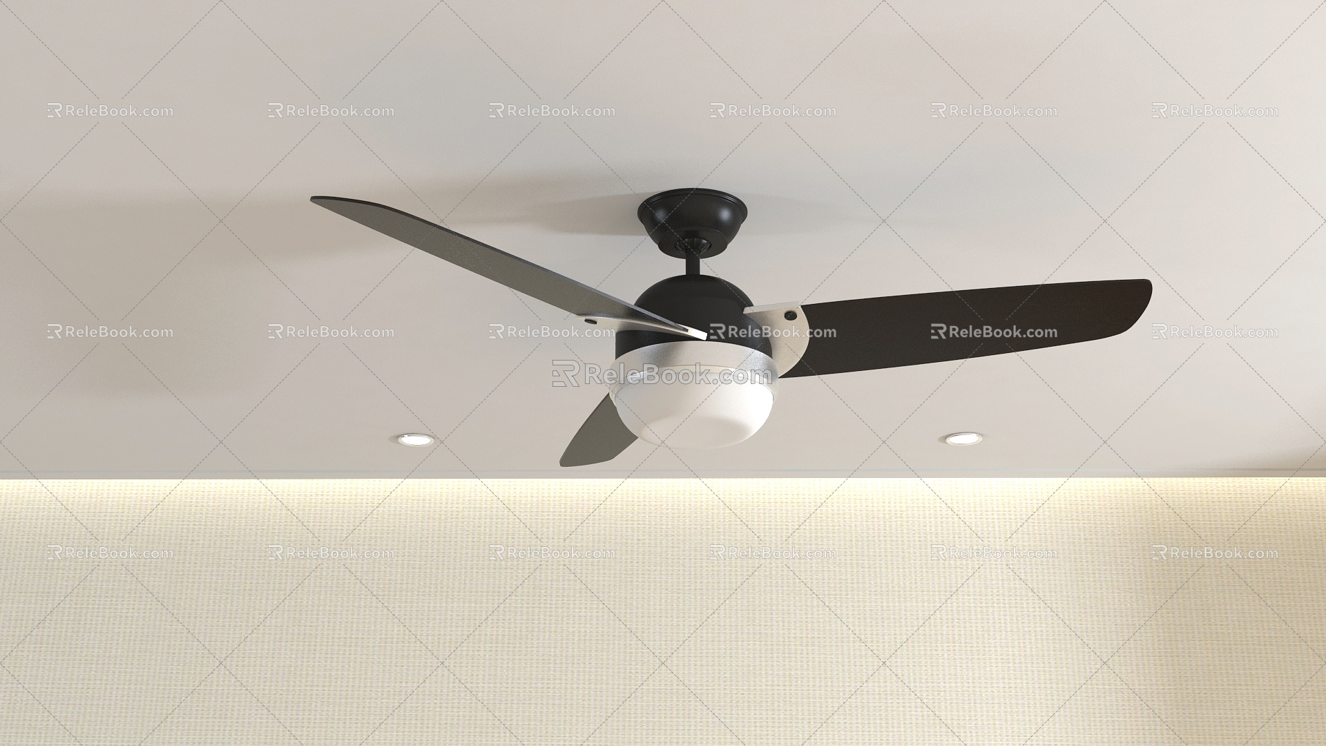 Modern ceiling fan modern ceiling fan 3d model