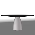 Modern Dining Table Round Dining Table 3d model