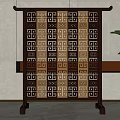 Screen partition 3d model