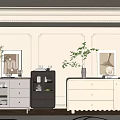Cream Wind Locker 3d model