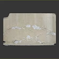 Peeling And Cracking Wall Surface With Gray Base Layer And Damaged Texture 3d model