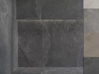 Gray Stone Slab Components Used For Wall And Floor Joining Projects 3d model