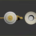 Elegant White Teapot With Gold Intricate Patterns And Matching Teacup Saucer Set
