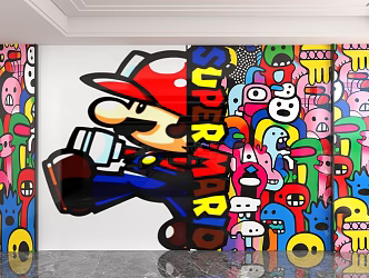 background wall 3d model