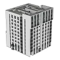 Modern High Rise Residential Building Exterior With Glass Windows And Facade Design