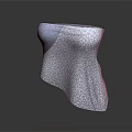 Fashionable White Patterned Scarf With Grey Geometric Design And Lightweight Fabric