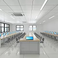 Computer Classroom 3d model
