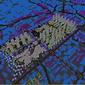 Aerial Planning of Modern Urban Community With High Rise Buildings Green Areas and Road Networks
