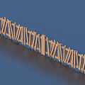 Decorative Wooden Garden Ornament Fence With Geometric Pattern Design Elements