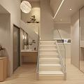 Modern Beauty Hair Salon Interior With White Styling Chairs And Workstations