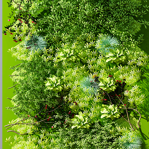 Modern plant wall plant wall 3d model