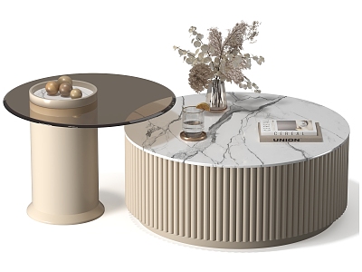 Modern coffee table coffee table combination 3d model