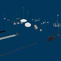 Lamp combination lamp 3d model