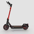 Red And Black Electric Scooter With Modern Design And Sleek Frame Features