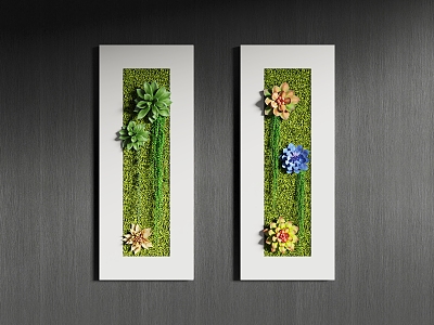 wall decoration wall decoration plant wall decoration succulent moss plant painting model