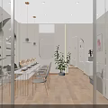 Modern Nail Salon Interior In Mall With Tables Chairs And Nail Polish Shelves
