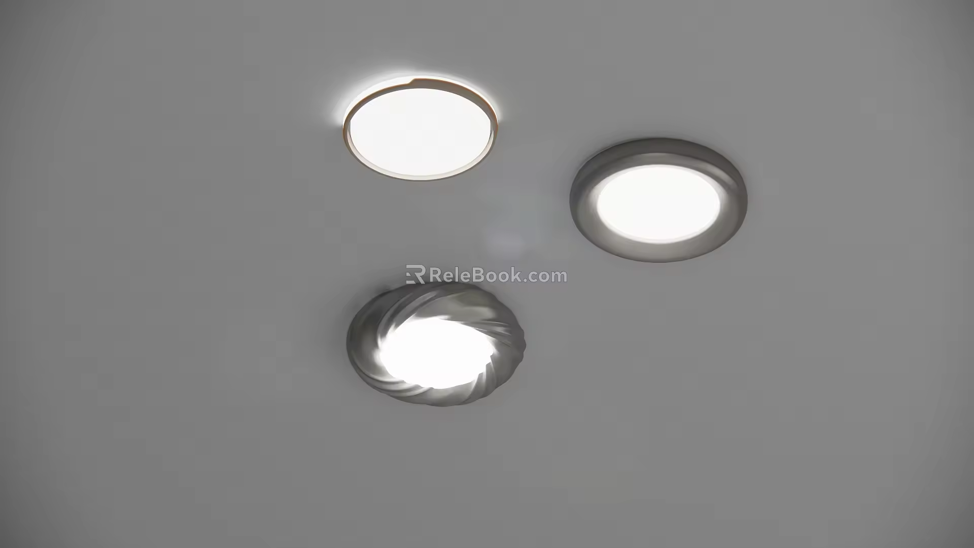 Ceiling lamp round lamp art lamp cloud ceiling lamp 3d model