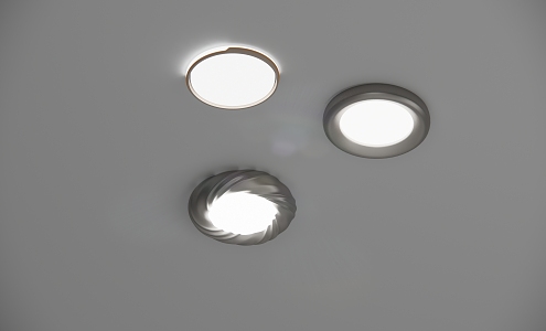 Ceiling lamp round lamp art lamp cloud ceiling lamp 3d model