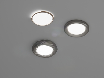 Ceiling lamp round lamp art lamp cloud ceiling lamp 3d model