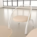 Modern Wicker Sofa Coffee Table Set With White Frame Beige Cushions And Natural Light