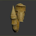 Yellow Decorative Apparel Accessory With Unique Circular Design And Ornate Details For Fashion Enthusiasts