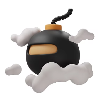 Modern Smoke Bomb Cartoon Smoke Bomb 3d model