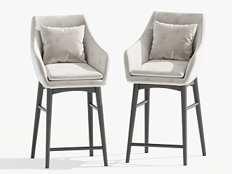 Modern Bar Chair High Chair Bar Stool 3d model