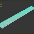 Transparent Plastic Ruler With Clear Scale For Precise Measuring And Drawing Tasks