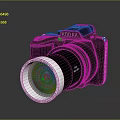 KODAK Black Digital Camera With Large Colorful Reflective Lens And Modern Design