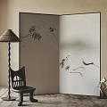Modern Screen Partition 3d model