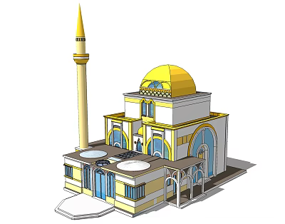 European architecture 3d model