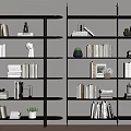 Modern Bookshelf 3d model
