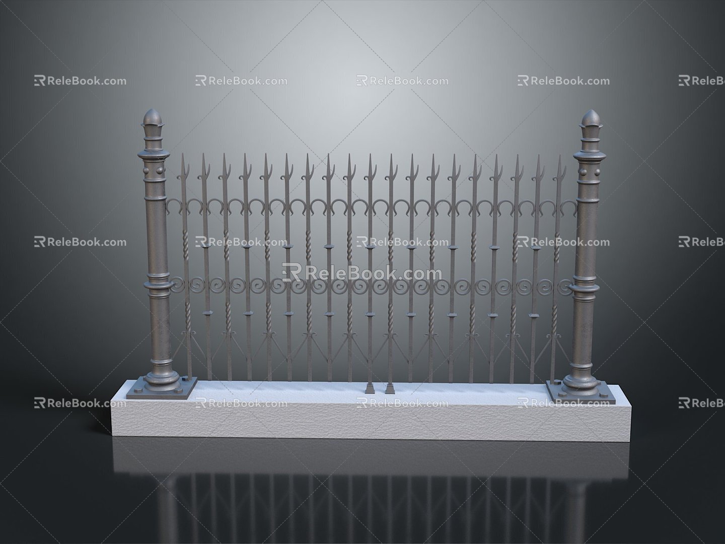 Fence Gate Fence Wall Defense Wall Wooden Fence Fence Iron Fence Floriculture Fence Iron Fence Railing 3d model