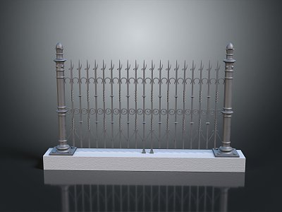 Fence Gate Fence Wall Defense Wall Wooden Fence Iron Fence Floriculture Fence Iron Fence Railing 3d model