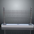 Fence Gate Fence Wall Defense Wall Wooden Fence Fence Iron Fence Floriculture Fence Iron Fence Railing 3d model