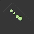 Lush Green Arbor With Dense Foliage And Straight Trunk Against Clear Sky