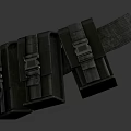 Utility Belt With Multiple Storage Pockets Durable Cotton Canvas Metal Buckle Tactical Workwear Design