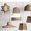 Stylish Woven Pendant Lights With Various Geometric And Natural Design Styles