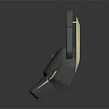 Sleek Modern Sculptural Furniture Accent With Curved Geometric Design And Reflective Surface