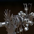 Heavy Duty Industrial Equipment With Gear Piston Shaft And Mechanical Components